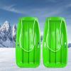 Children's Double Sledges, Thickened Wear-Resistant Sledges, Frost-Resistant Plastic Sledges, Winter Sledges, Sledges with Pull Ropes view 1