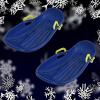 Children's Sledges, Frost-Resistant and Wear-Resistant Sledges, Winter Tandem Sledges, Thickened Plastic Sledges, Sledges with Brakes and Pull Ropes view 1