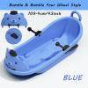 Winter Sledges, Children's Cartoon Bear Sledges, Big Backrest Sledges with Pulleys, Thickened Two-Person Sledges, Frost-Resistant and Wear-Resistant Sledges view 2