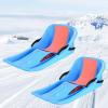 Double-Handled Children's Sledges, Two-Person Winter Sledges, Sledges with Pull Ropes, Sledges with Backrests, Frost-Resistant and Hard-Wearing Sledges view 1