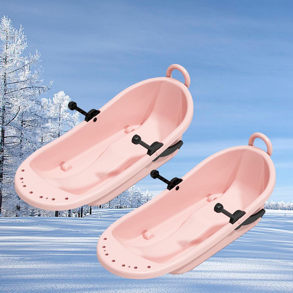 Adult Children's Sledges, Winter Sledges, Double Padded Sledges, Hard-Wearing Personalised Sledges, Large Backrest Sledges