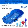 Winter Sledges, Children's Two-Man Sledges, Padded Sledges, Sledges with Backrests, Sledges with Brake Pull Rope view 2