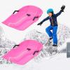 Children's Sledges, Thickened Winter Sledges, Sledges with Brakes and Pull Ropes, Hard-Wearing Winter Sledges, Plastic Sledges view 1
