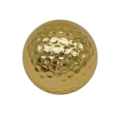 Aolowewin Electroplated Gold Golf Balls, Novelty GolfBall for Decoration Display, 3 Layers Practice Gift Ball for Play (6-Pack, Gold GolfBalls)