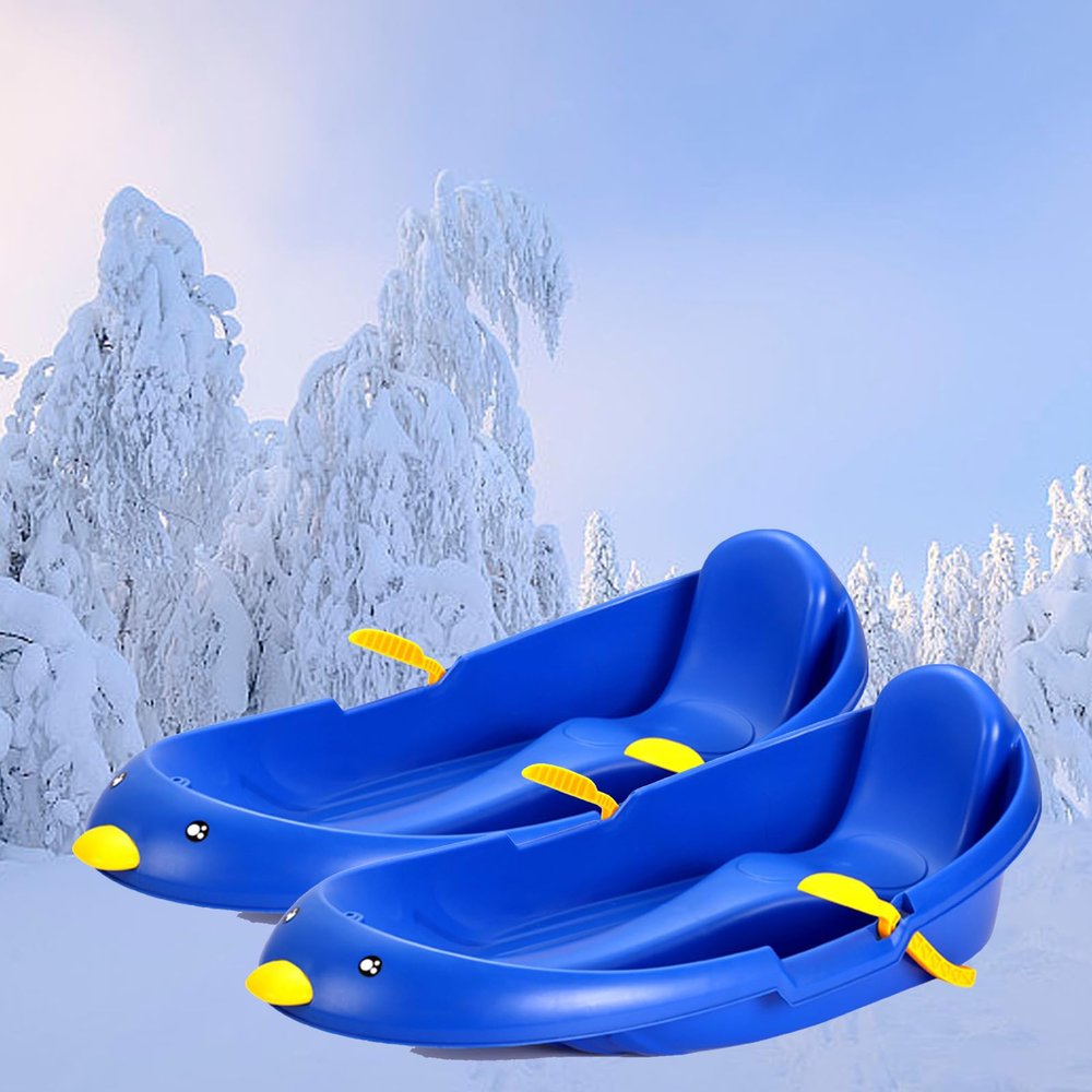 Children's Snowboard Sledges, Frost-Resistant Plastic Sledges, Sledges with Backrests, Thickened Wear-Resistant Sledges, Winter Sledges
