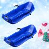 Children's Double Sledge, Winter Two-Seater Sledge, Thick Wear Sledge, Sledge with Backrest, Plastic Sledge, Double Armrest Brake Sledge view 1