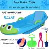 High Back Double Sled, Children's Sled, Wear-Resistant Sled, Thickened Plastic Sled, Winter Sledge view 2