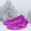 Children's Snowboard Sledges, Double-Handled Sledges, Thickened Wear-Resistant Sledges, Winter Sledges, Frost-Resistant Plastic Sledges, Sledges with Backrests view 1