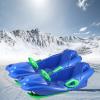 Children's Winter Sledges, Frost-Resistant Wear-Resistant Two-Man Sledges, Sledges with Backrests, Plastic Sledges, Sledges with Pull Ropes view 1