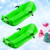 Children's Double Sledge, Winter Two-Seater Sledge, Thick Wear Sledge, Sledge with Backrest, Plastic Sledge, Double Armrest Brake Sledge view 1