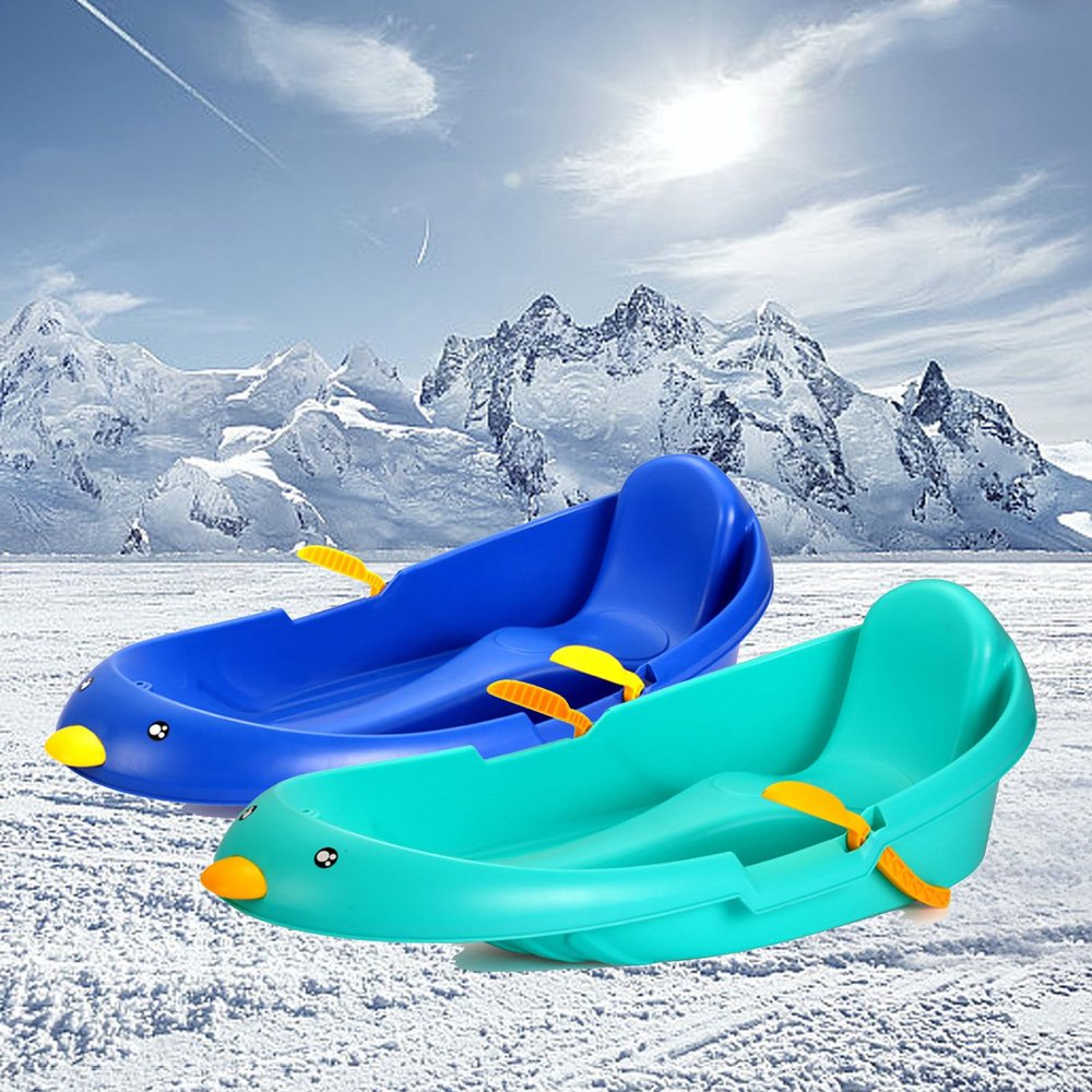 Winter Sledges, Children's Skis, Sledges with Pull Ropes, Adult Sledges with Backrests, Thickened Wear-Resistant Sledges