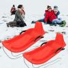 Children's Sledges, Frost and Abrasion Resistant Sledges, Winter Tandem Sledges, Sledges with Pull Ropes, Plastic High Back Sledges view 1