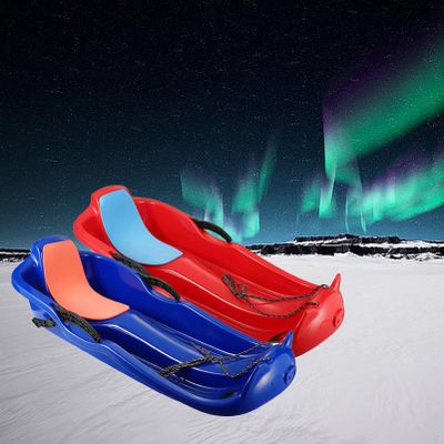 Winter Sledges, Double Handle Children's Sledges, Two-Person Upholstered Sledges, Frost-Resistant and Wear-Resistant Sledges