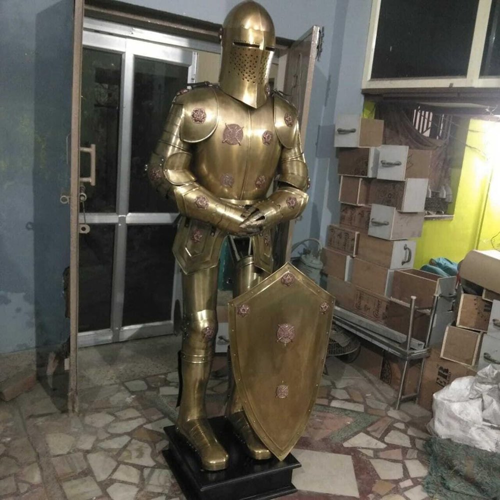 Medieval Knight Crusader Costume Suit Full Body