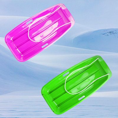 Winter Sledges, Children's Ski Sledges, Thickened Wear-Resistant Sledges, Two-Person Plastic Sledges, Sledges with Pull Ropes