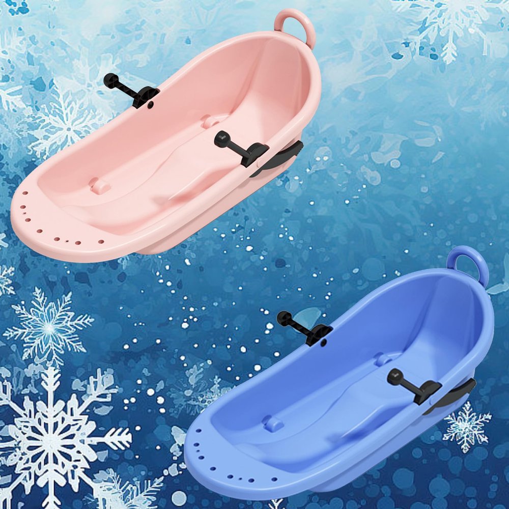 Children's Sledges, Double Padded Sledges, Hard-Wearing Personalised Sledges, Big Back Sledges, Winter Skis