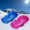 Children's Sledges, Winter-Resistant Sledges, Thickened Two-Person Sledges, Sledges with Brake Pull Ropes, Sledges with Backrests view 1