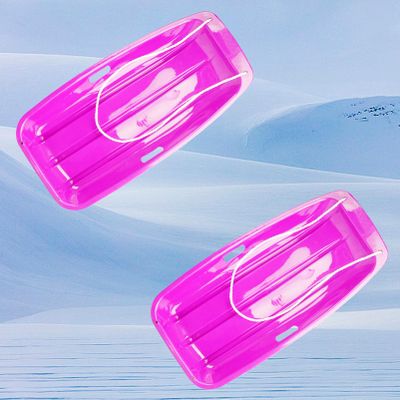 Winter Sledges, Children's Ski Sledges, Thickened Wear-Resistant Sledges, Two-Person Plastic Sledges, Sledges with Pull Ropes