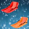 Children's Skis, Winter Plastic Sledges, Double Thickened Sledges, Frost-Resistant and Wear-Resistant Sledges, Adult Sledges with Backrests view 1