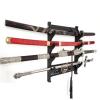 SUYUDD Wall Mount Sword Stand Wooden, Katana Samurai Sword Display Rack Hanger Sword Holder for Katana Wakizashi Sword Flute Fishing Rods view 2