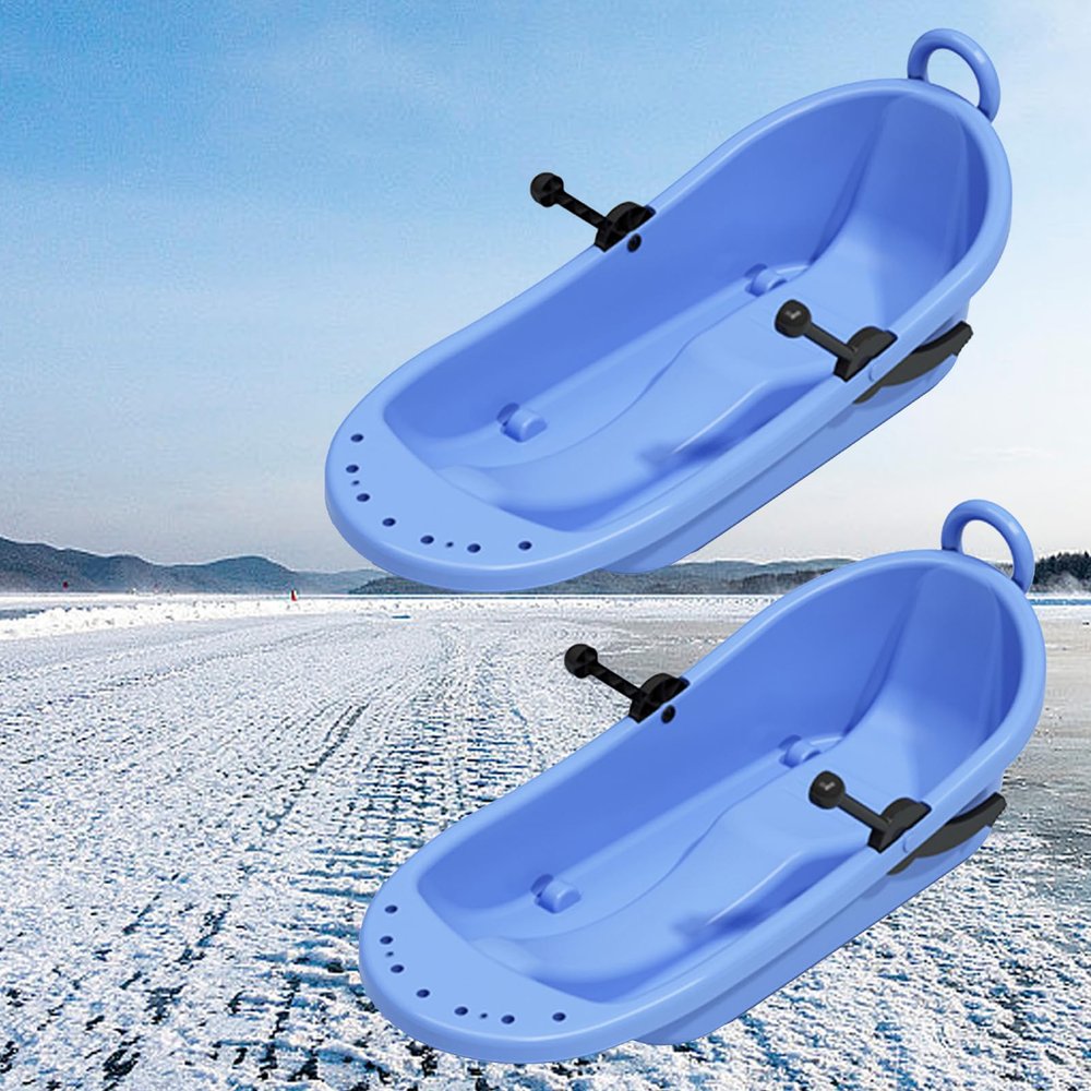 Double Children's Sledges, Winter Big Back Sledges, Thickened Winter Sledges, Hard-Wearing Personalised Sledges
