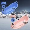 Winter Wearable Sled, Cartoon Bear Sled, Big Back Sled, Plastic Sled, Thickened Sled, Sled with Pull Rope view 1