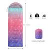 Axolotl Mermaid Scales Sleeping Bag for Kids GirlsLightweight Warm Cold Weather Sleeping Bags,Waterproof Portable Sleeping Bag for Camping,3 Season Cold Weather Sleeping Bag,Sleeping Bag for Hiking view 3