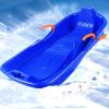Winter Tandem Sledges, Children's Sledges, Sledges with Brakes and Pull Ropes, Plastic High Back Sledges, Thicker Wear-Resistant Sledges view 3