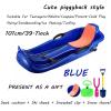 Plastic Winter Sledges, Two-Person Padded Sledges, Children's Sledges with Double Handles, Frost-Resistant and Wear-Resistant Sledges, Sledges with Backrests view 2