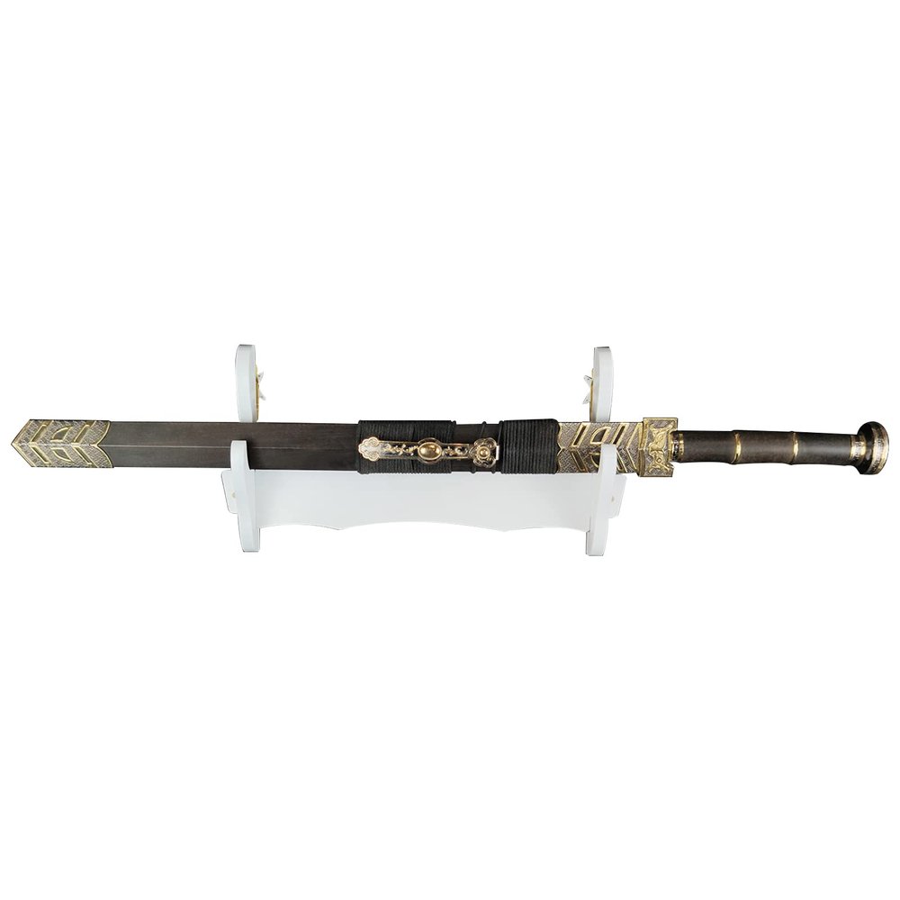 1-6 Tier Sword Holder Wall Mount Samurai Sword Stand Display Katana Wall Hanger Sword Racks, Martial Art Sword Stands - Wooden Multilayer Floor Standing Sword Hanger