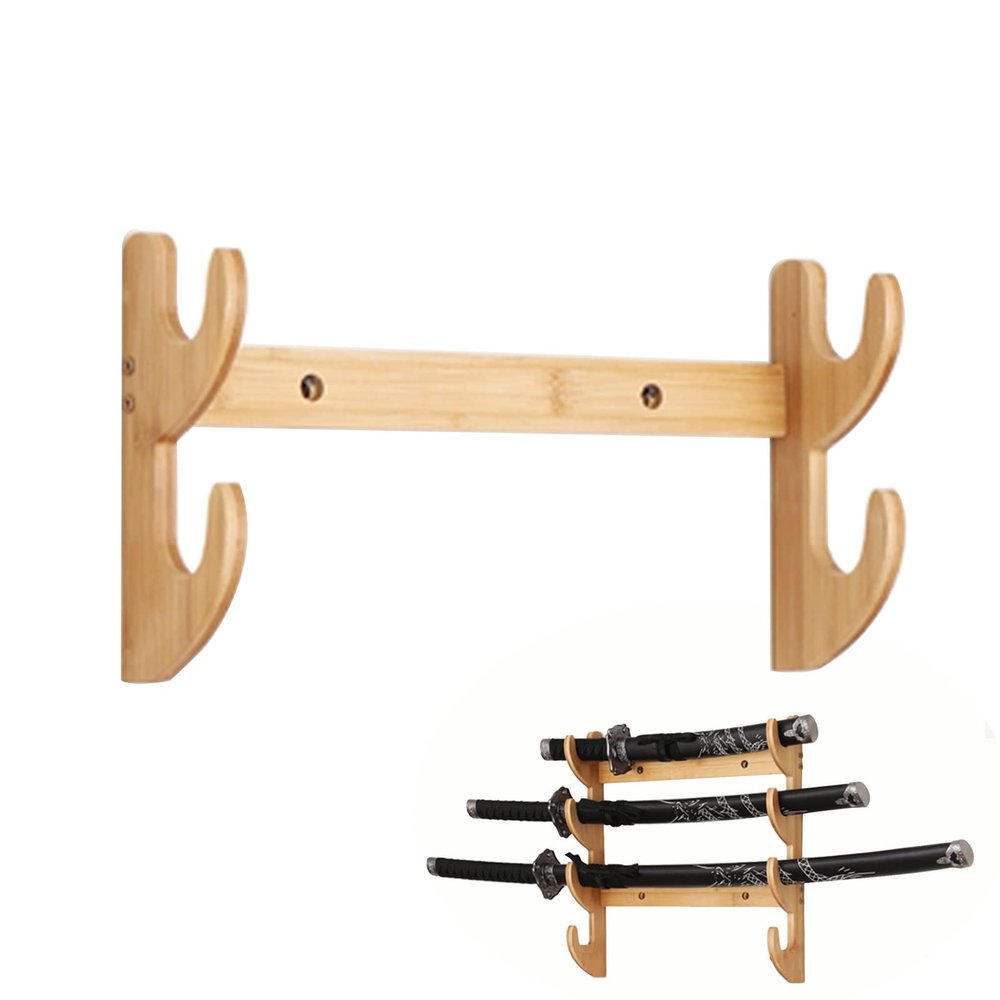 Katana Sword Stand Wall Mount | Multilayer Floor Standing Sword Stand Swords Rack, Sword Display Holder Vertical Sword Hanger, Martial Arts Sword Stand 8 Tier Wall Mounted (1-13 Floors)