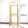 Katana Holder Multi-Layer Floor Sword Display Stand, 16/18/20/24 Tier Wood Sword Hanger Sword Rack Lightsaber Stand, Classic Hollow Katana Holder, Flute, Fishing Rod, Light Tube Stands view 2
