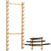 SUYUDD Katana Sword Stand Wall Mount | Multilayer Floor Standing Sword Stand Swords Rack, Sword Display Holder Vertical Sword Hanger, Martial Arts Sword Stand 8 Tier Wall Mounted (1-13 Floors) view 1