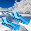 Double-Handled Children's Sledges, Frost-Resistant Wear Sledges, Two-Person Thickened Sledges, Sledges with Pull Ropes, Winter Plastic Sledges view 1