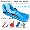 Double-Handled Children's Sledges, Frost-Resistant Wear Sledges, Two-Person Thickened Sledges, Sledges with Pull Ropes, Winter Plastic Sledges view 2