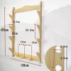 Sword Holder Sword Display Wall Mount Wood Katana Stand 6-Tier Samurai Display Rack, Wand Holder Sword Wall Hanger for Katana Sword Flute Fishing Rods Lightsaber Stand view 2
