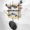 Sword Holder Sword Display Wall Mount Wood Katana Stand 6-Tier Samurai Display Rack, Wand Holder Sword Wall Hanger for Katana Sword Flute Fishing Rods Lightsaber Stand view 4