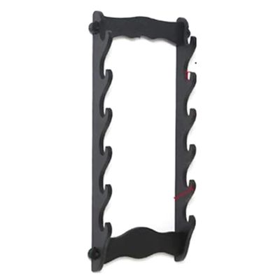 Wall Mount Sword Holder Display Stand, Wood Sword Holder Rack for Martial Arts Axe, Knife, Dagger, Lightsaber and Fishing Rod Holder Etc