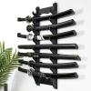 Wall Mount Sword Holder Display Stand, Wood Sword Holder Rack for Martial Arts Axe, Knife, Dagger, Lightsaber and Fishing Rod Holder Etc view 3