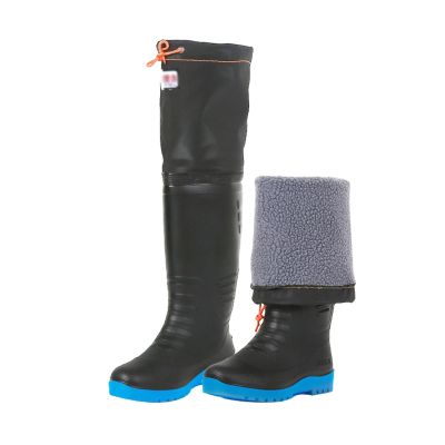 Hip Waders Plush Warm Hip Waders with Boots for Men, Lightweight Anti Slip Hip Boots, for Fishing and Hunting, No Water Leakage (Color : H 60cm, Size : 9.5)