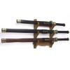 Wall Mount Sword Holder Display Stand, Wood Sword Holder Rack for Martial Arts Axe, Knife, Dagger, Lightsaber and Fishing Rod Holder Etc view 2