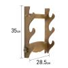 Wall Mount Sword Holder Display Stand, Wood Sword Holder Rack for Martial Arts Axe, Knife, Dagger, Lightsaber and Fishing Rod Holder Etc view 3