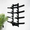 SUYUDD Wall Mount Sword Stand Wooden, Katana Samurai Sword Display Rack Hanger Sword Holder for Katana Wakizashi Sword Flute Fishing Rods view 1