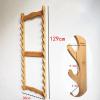 SUYUDD Wall Mount Sword Stand Wooden, Katana Samurai Sword Display Rack Hanger Sword Holder for Katana Wakizashi Sword Flute Fishing Rods view 3