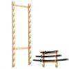 Katana Sword Stand Wall Mount | Multilayer Floor Standing Sword Stand Swords Rack, Sword Display Holder Vertical Sword Hanger, Martial Arts Sword Stand 8 Tier Wall Mounted (1-13 Floors)