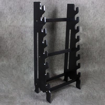 Sword Display Stand Holder, 6/8/10-floors Wooden Floor Standing Integrated Knife Rack, Large Adjustable Multilayer Holder Katana Stand for Storing Various Swords