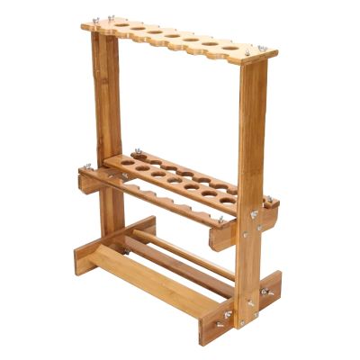 SUYUDD Large Floor Standing Display Sword Stand, Martial Arts Sword Holder, Vertical Katana Swords Racks, Wooden Flute Rack, Flute, Fishing Rod, Light Tube Rack