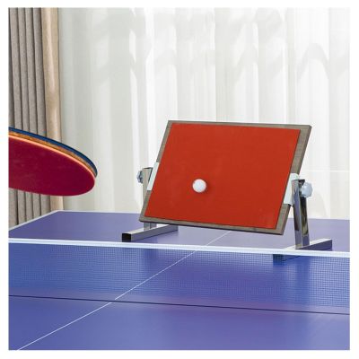 DonHeK Table Tennis Rebound with One-Piece Rubber,Table Tennis Rebound Board with Stand,Board Self Training Equipment for Home Gym Community Game Rooms (Size : 65 x 32cm), 78456