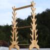 Multilayer Floor Standing Sword Stand Katana Holder, 4/5/6/9/16-Layer Vertical Sword Display Stands Sword Hangers, Flute Racks Fishing Rod for Katana Wakizashi Genji & Samurai Swords view 1