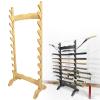SUYUDD 16/24 Tier Sword Holder Stand, Double Side Wooden Katana Display Stand Samurai Sword Stand Display Rack Katana Stands Sword Hanger for Wakizashi and Standard Swords, 9 view 1